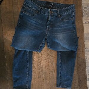 1822 Size 29 Denim Blue Skinny Jeans Mid Rise Stretch